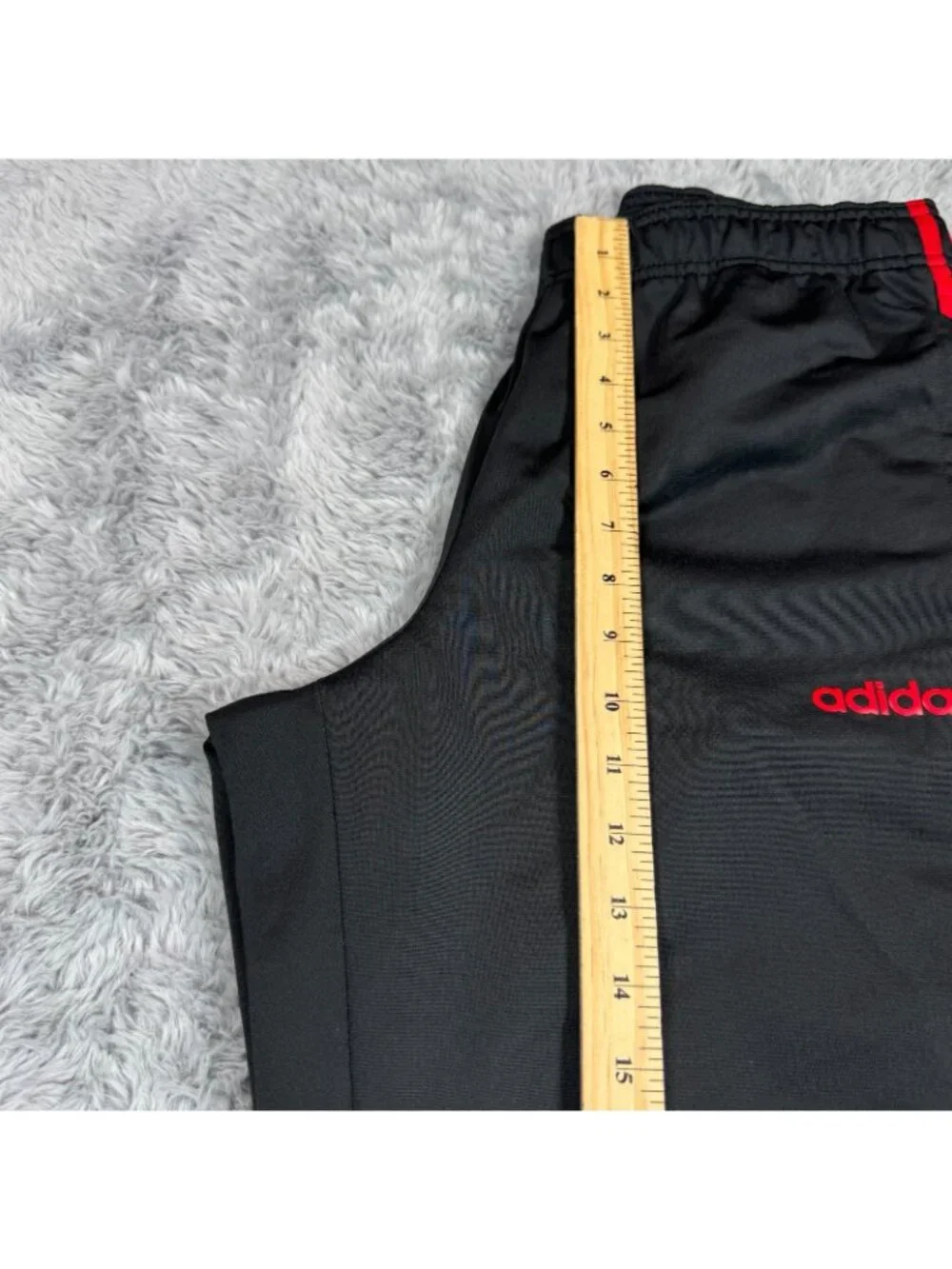 Adidas Pant Men's M Black Polyester Straight Performance Gym Training Workout